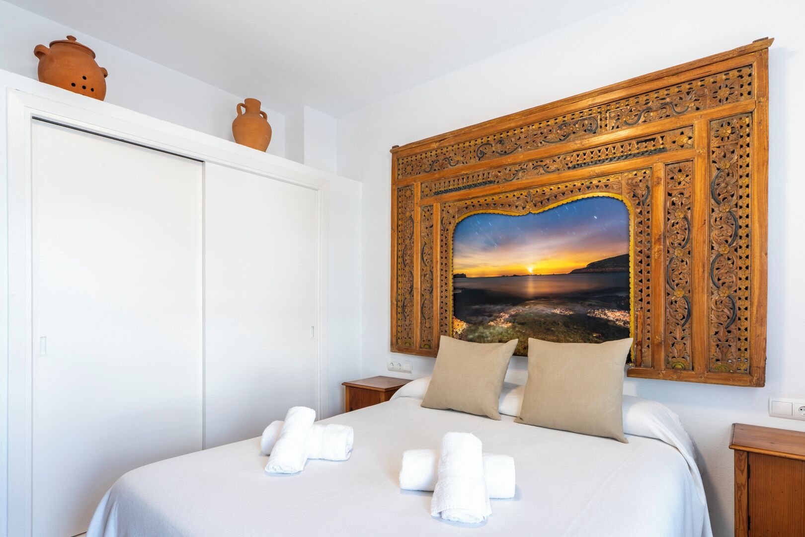 apartment, 2 bedrooms, terrace | premium bedding, down duvets, memory-foam beds, in-room safe