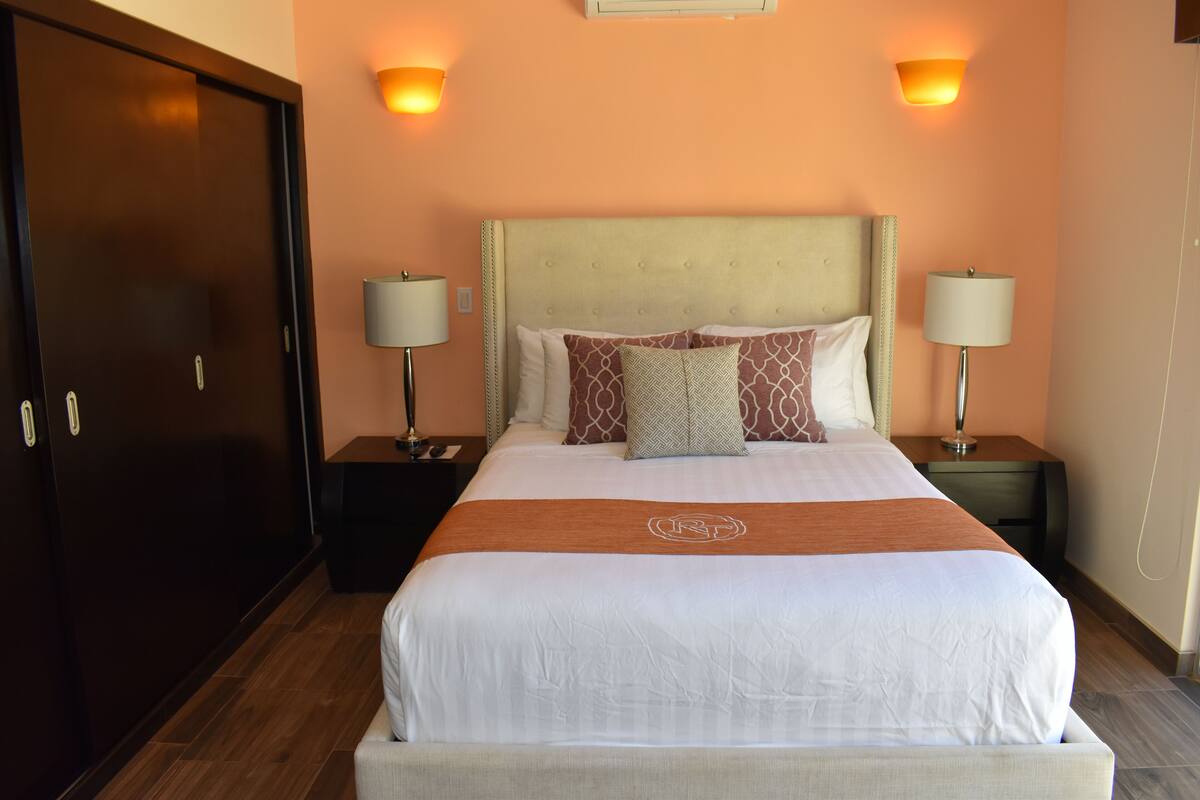 Down comforters, desk, WiFi (free), individually decorated
