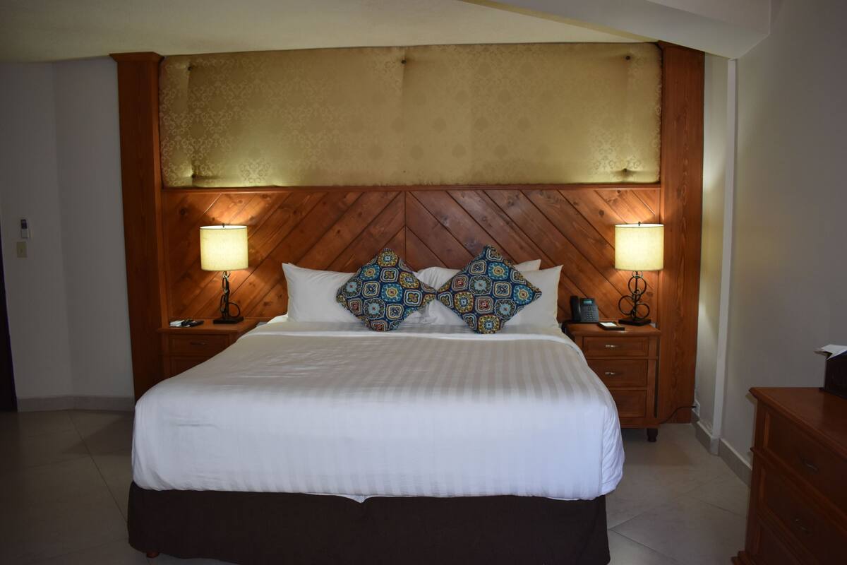 Down comforters, desk, WiFi (free), individually decorated