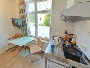 公寓, 1 間臥室, 簡易廚房 | 私人小型廚房 | 電冰箱、電熱水壺