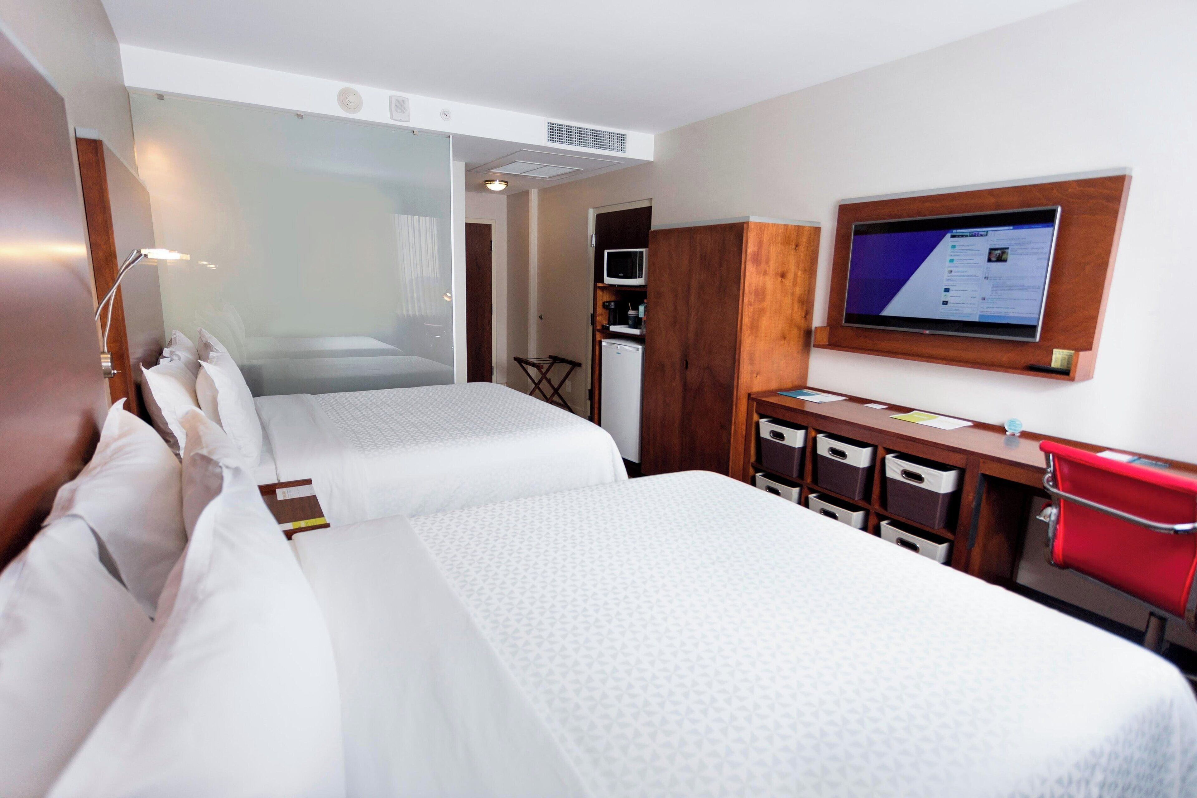 room, 2 queen beds | premium bedding, minibar, in-room safe, desk