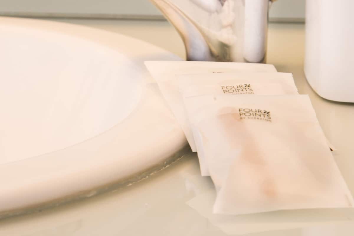 classic room | bathroom amenities | hair dryer, towels, soap, shampoo