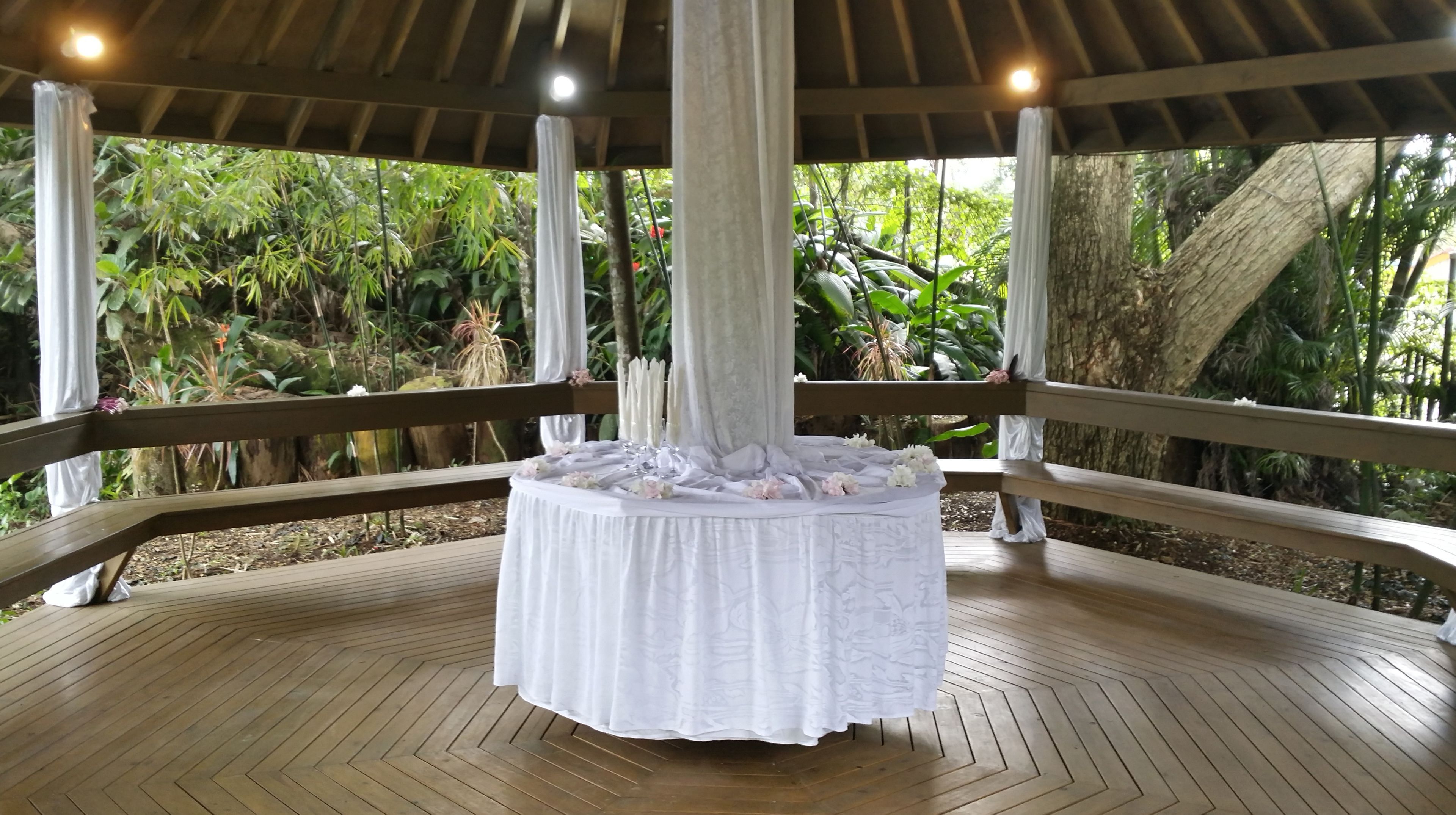 Zona para bodas al aire libre