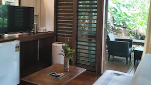 Water View Bure 1Q 2S | Living area - Rainforest Eco Lodge (Suva)