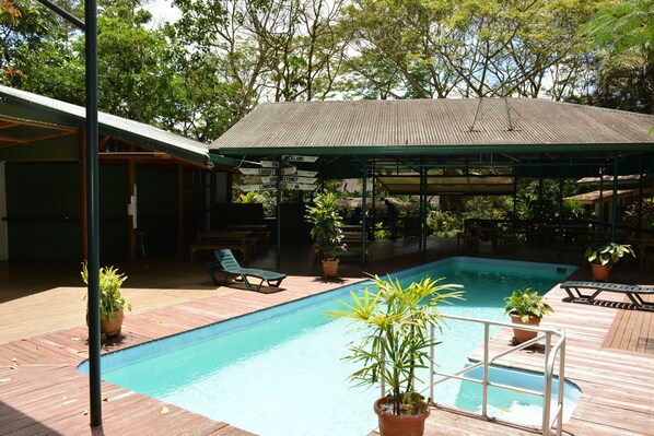 Outdoor pool, open 7:30 AM to 9:30 AM, sun loungers - Rainforest Eco Lodge (Suva)
