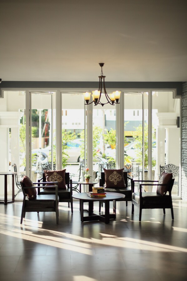 Sitteområde i lobbyen