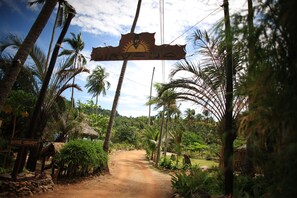 Entrée de l’hébergement