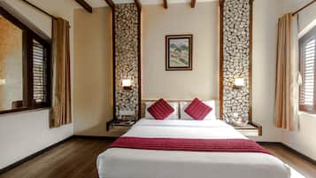 Deluxe Double or Twin Room, Garden View | Cadar kapas Mesir, peralatan tempat tidur premium, busa memori