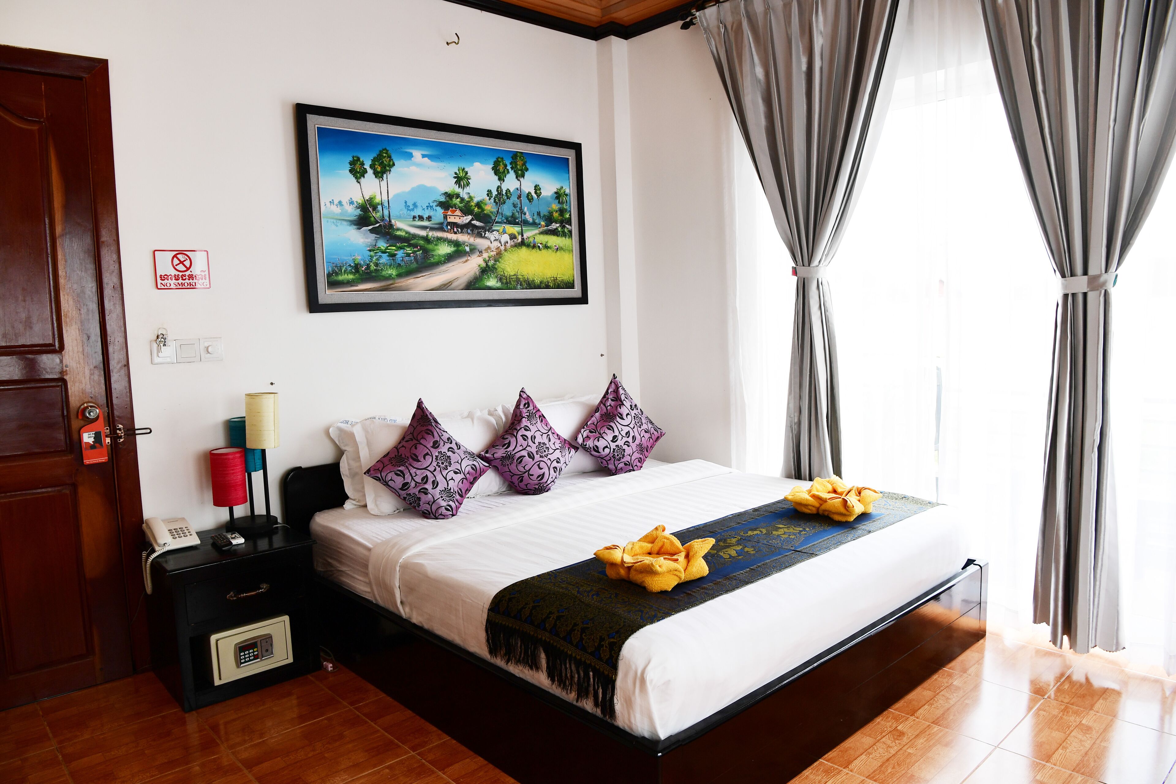 Down comforters, Select Comfort beds, minibar, in-room safe