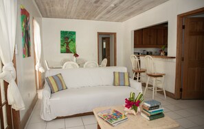 Cottage, 3 Bedrooms, Garden View (Inagua) | Private kitchen | Fridge, microwave, coffee/tea maker, paper towels - Tingum Village Hotel (Dunmore Town)