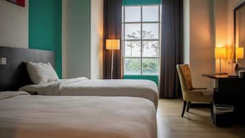 Deluxe Twin Room | 1 間臥室、高級寢具、書桌、隔音