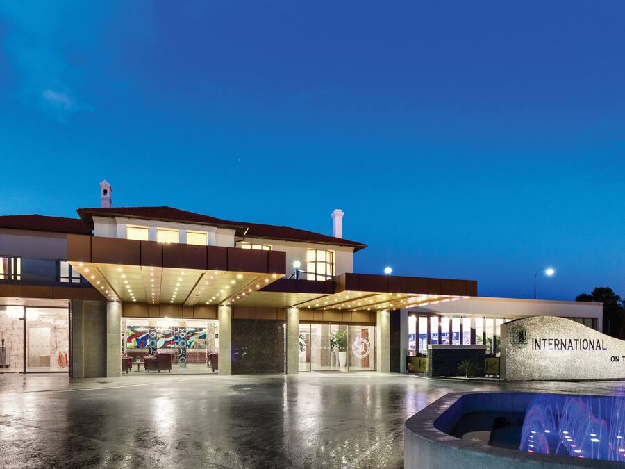 Front of property – evening/night