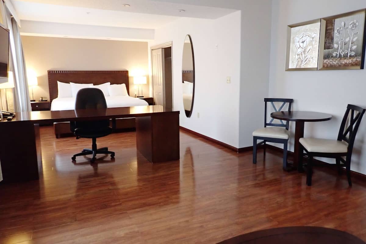 Studio Suite, 1 King Bed, Non Smoking, Kitchenette | Down duvets, desk, laptop workspace, blackout curtains