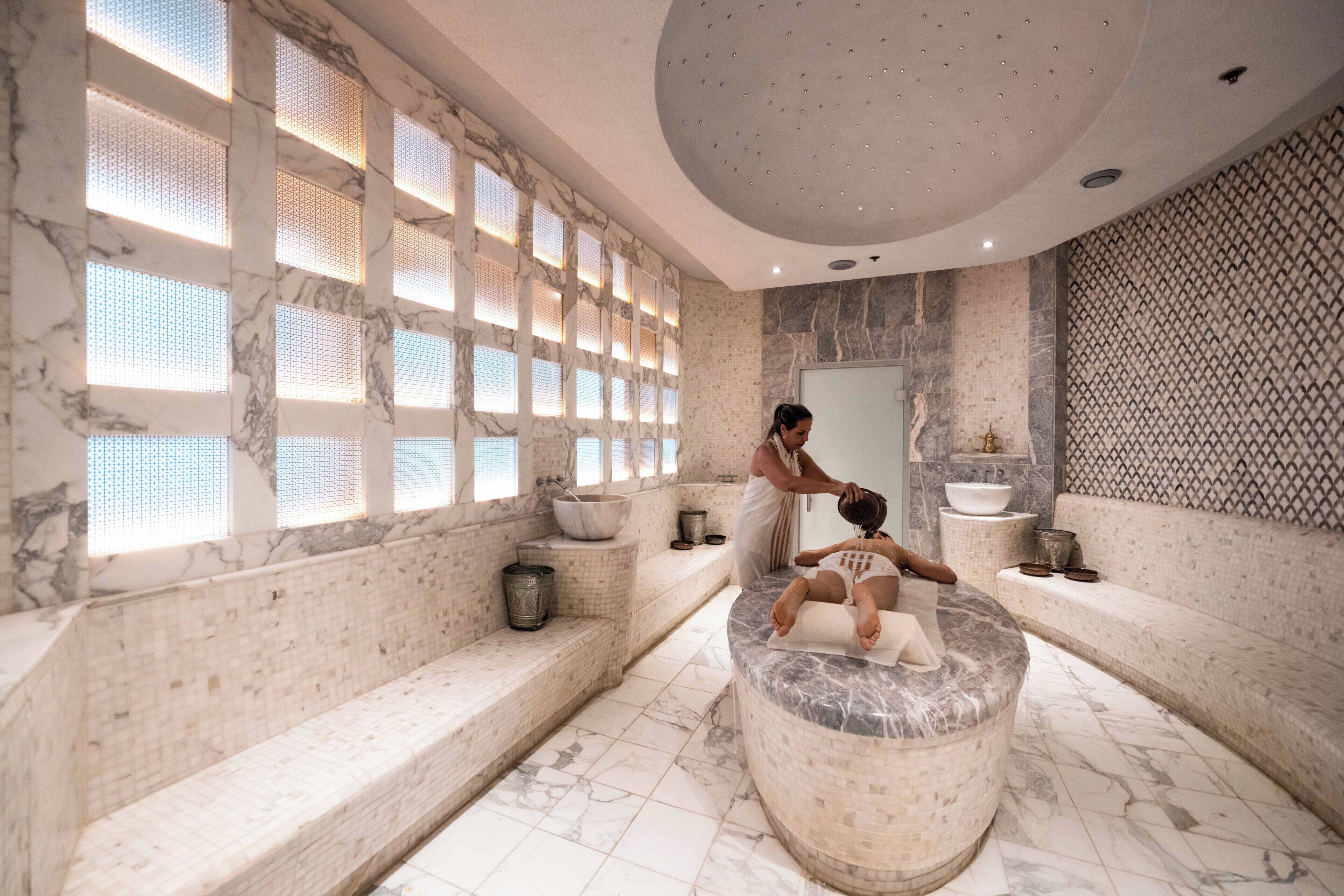 Couples treatment room(s), steam room, Turkish bath/hammam
