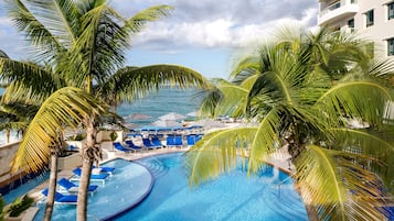 4 piscines extérieures, tentes de plage, parasols de plage
