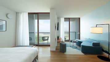 Deluxe-Doppel- oder -Zweibettzimmer, Balkon | Blick vom Balkon