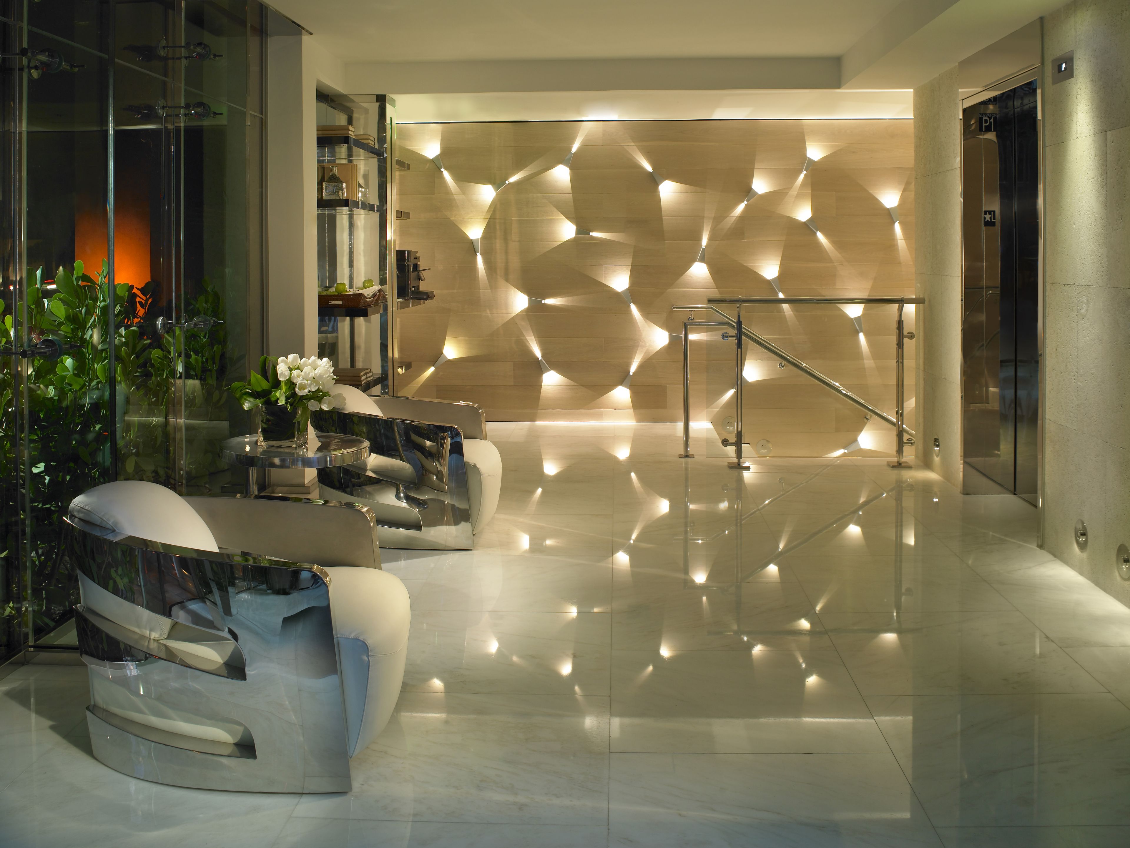 Sala de estar en el lobby