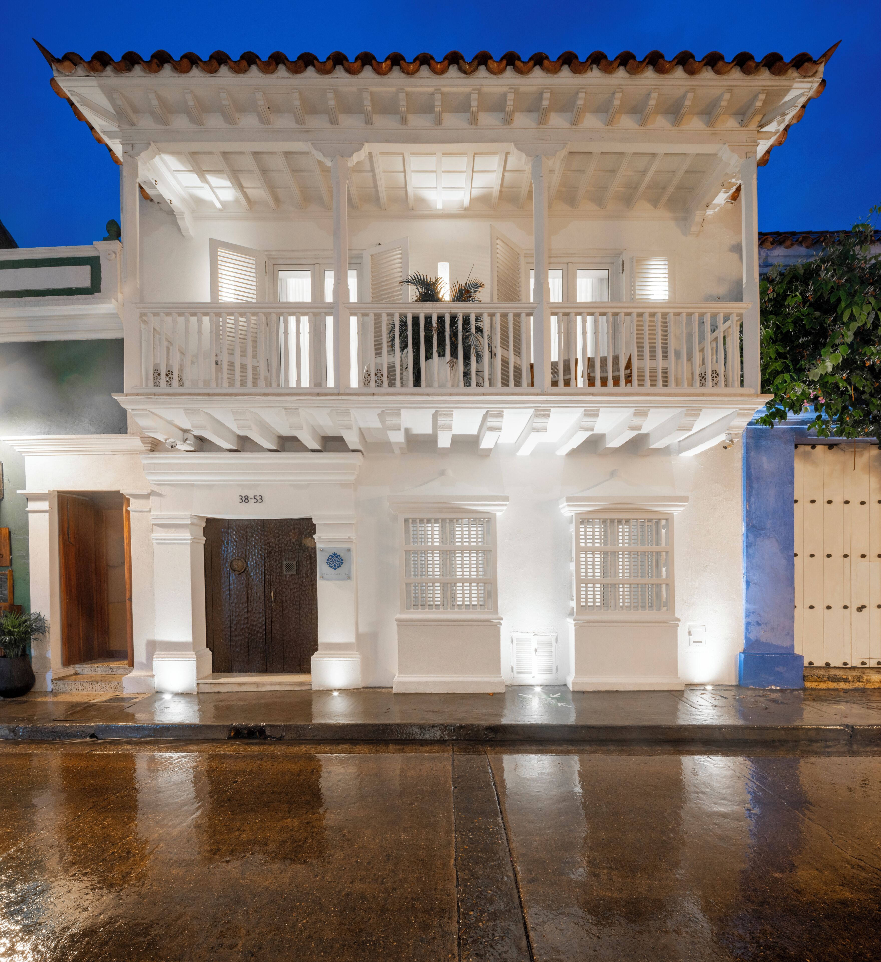 Front of property - evening/night