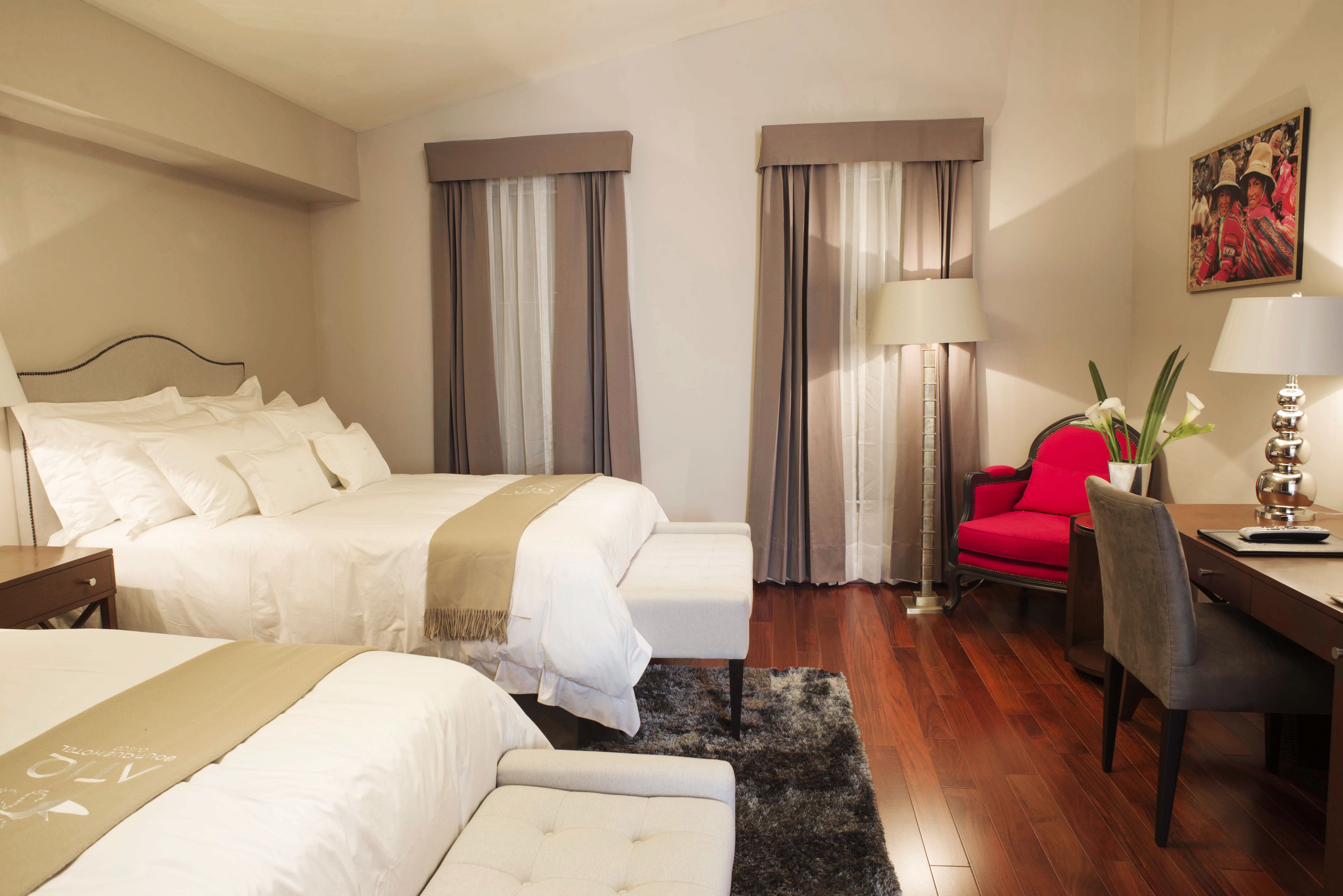 junior suite, 2 double beds | 1 bedroom, premium bedding, down duvets, in-room safe