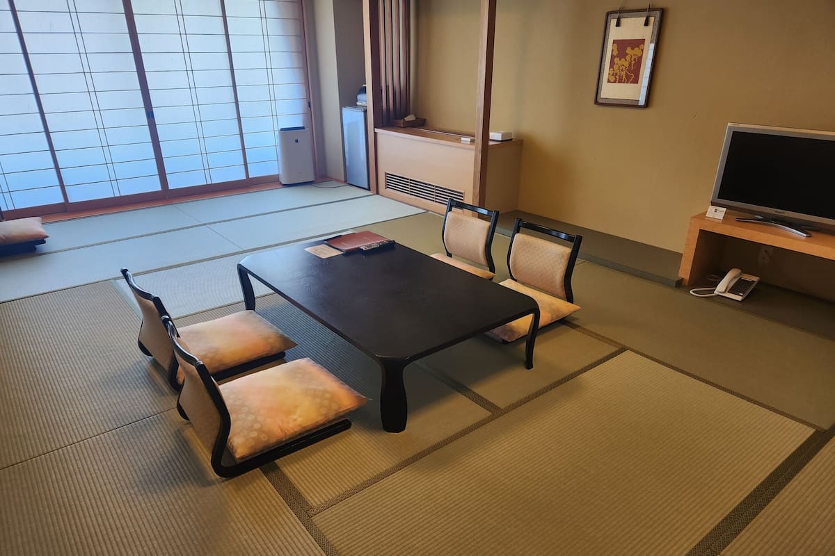 Economy-huone, tupakointi kielletty (Japanese Style, Room Only) | Tallelokero huoneessa, pimennysverhot, ilmainen Wi-Fi, vuodevaatteet