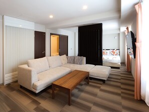 Deluxe Room | Desk, laptop workspace, blackout curtains, iron/ironing board - Hotel Naha City -Kokusai Street- (Naha)