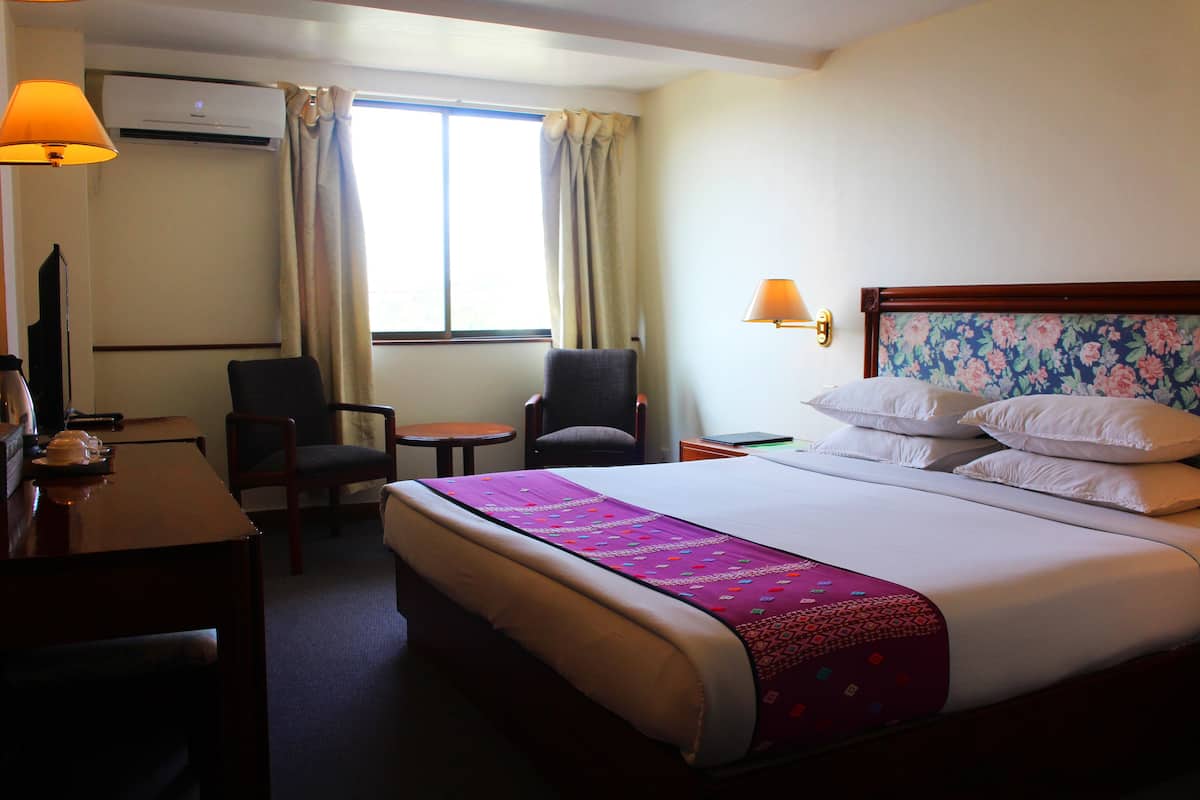 Deluxe Double Room (with Shwedagon pagoda view) | In-room safe, desk, blackout drapes, iron/ironing board (on request)