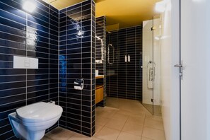 Apartment, 1 Bedroom | Bathroom | Shower, rainfall showerhead, designer toiletries, hair dryer - Apartments De Hallen (Amsterdam)