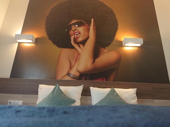 Hypo-allergenic bedding, desk, soundproofing, iron/ironing board