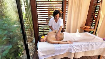 Masajes con piedras calientes, masajes de tejido profundo, masajes