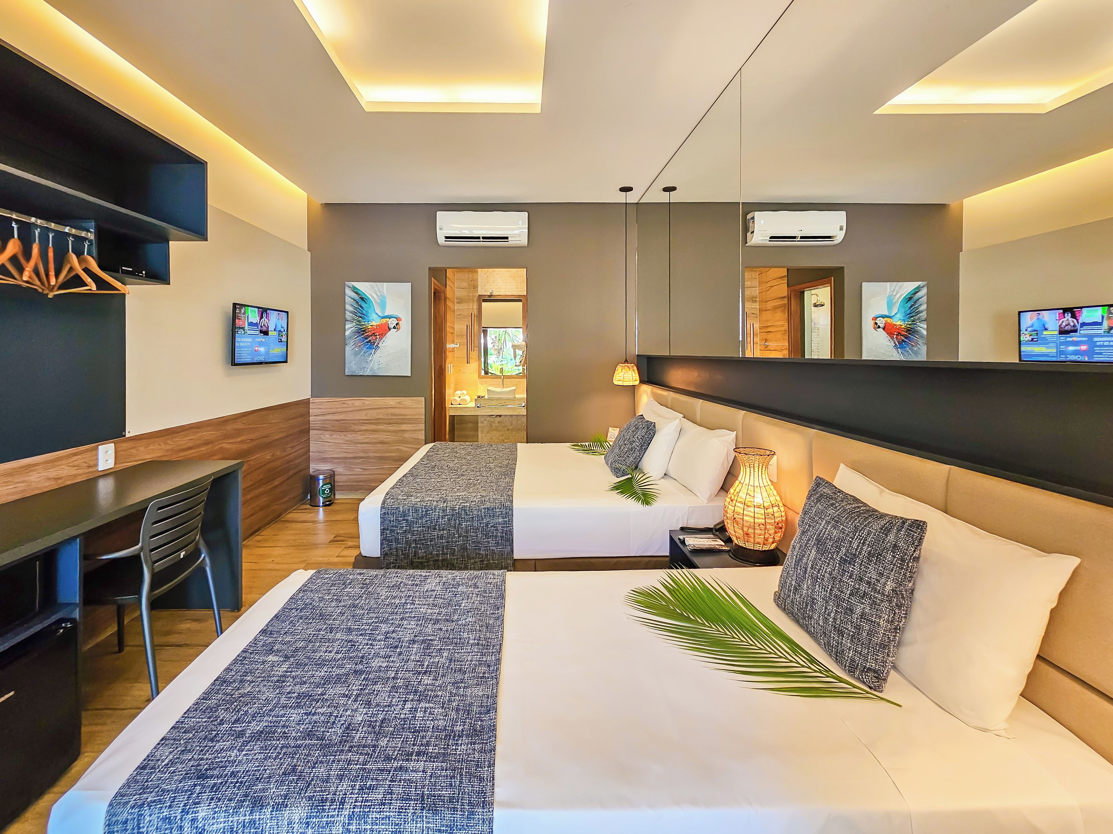 premium room, pool view | 1 bedroom, minibar, in-room safe, blackout curtains