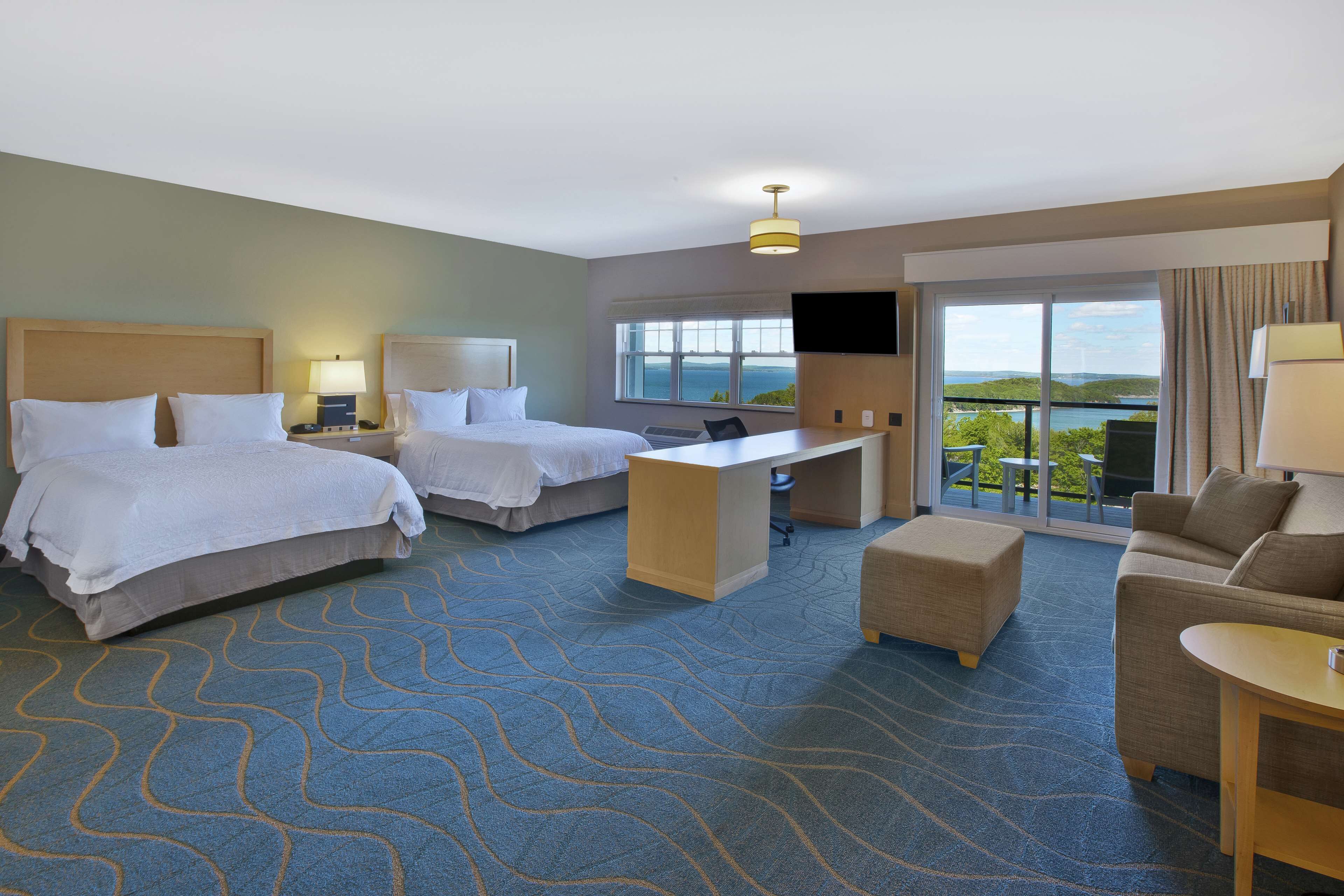 studio, 2 queen beds, kitchenette, ocean view | free wifi, bed sheets