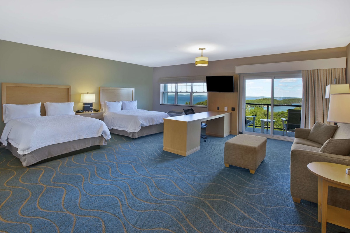 studio, 2 queen beds, kitchenette, ocean view | free wifi, bed sheets