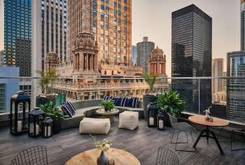 Rooftop terrace at Virgin Hotels Chicago