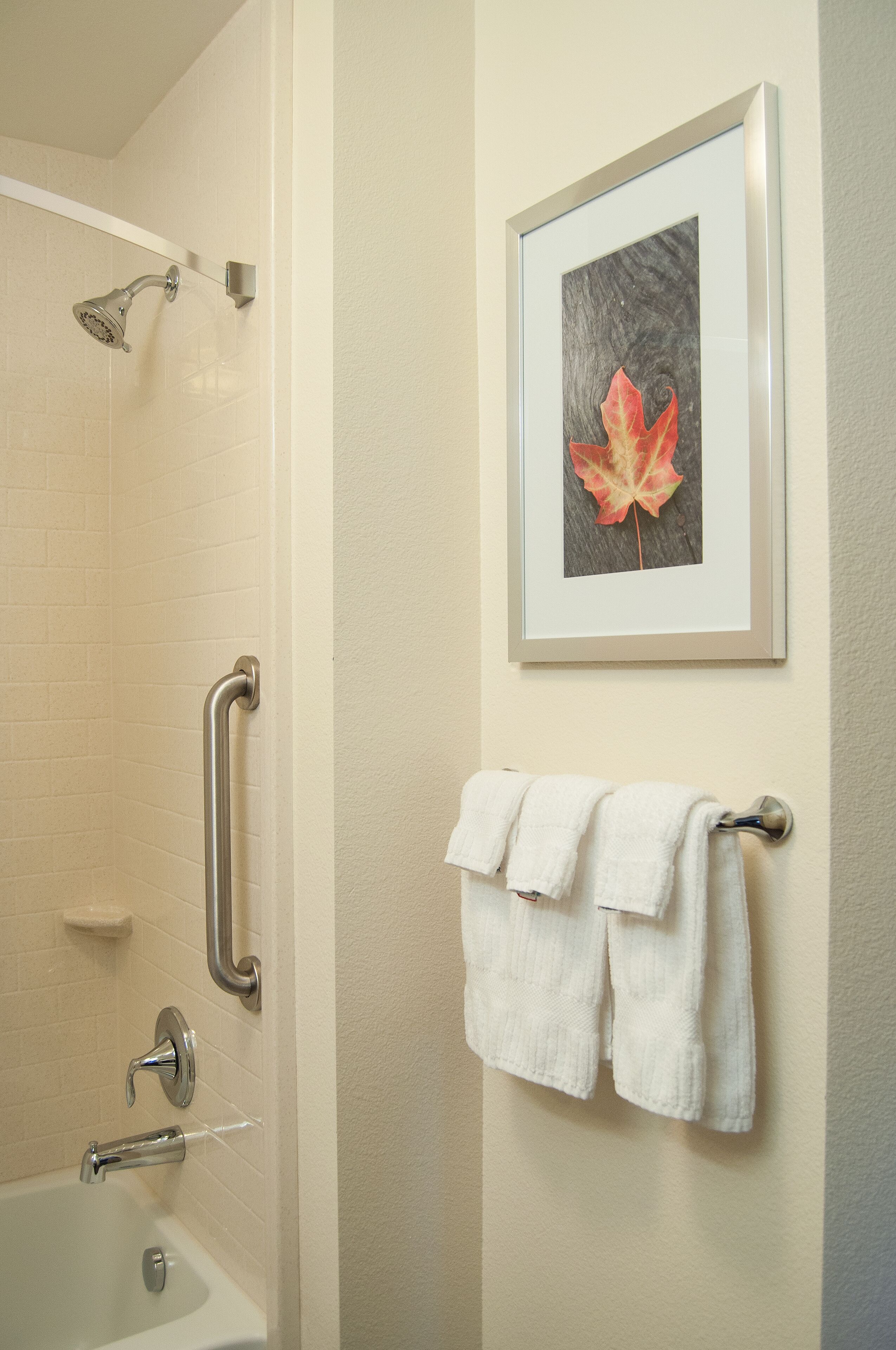 free toiletries, hair dryer, towels, soap