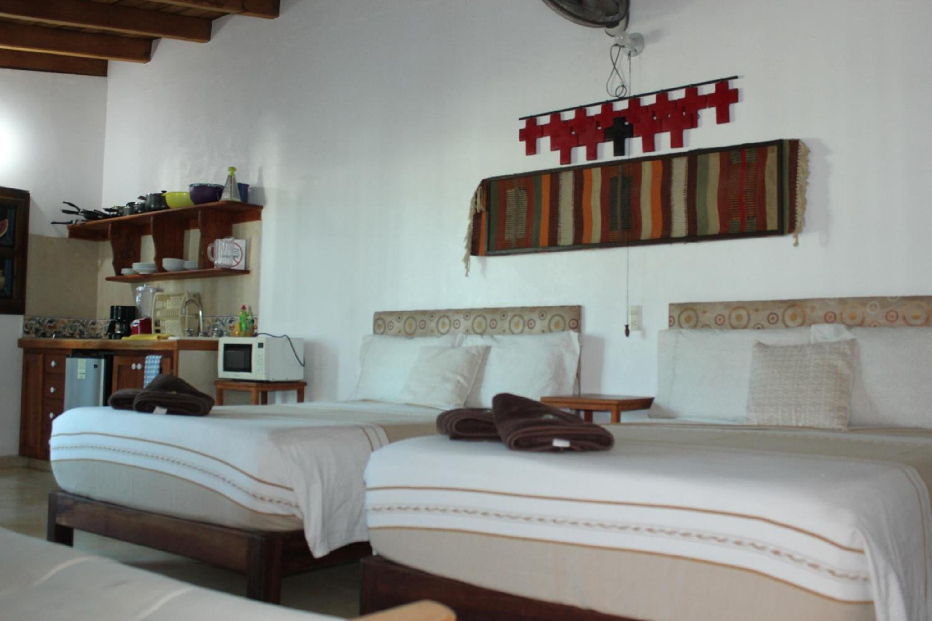 Select Comfort beds, individually decorated