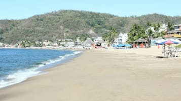 Vlak bij het strand