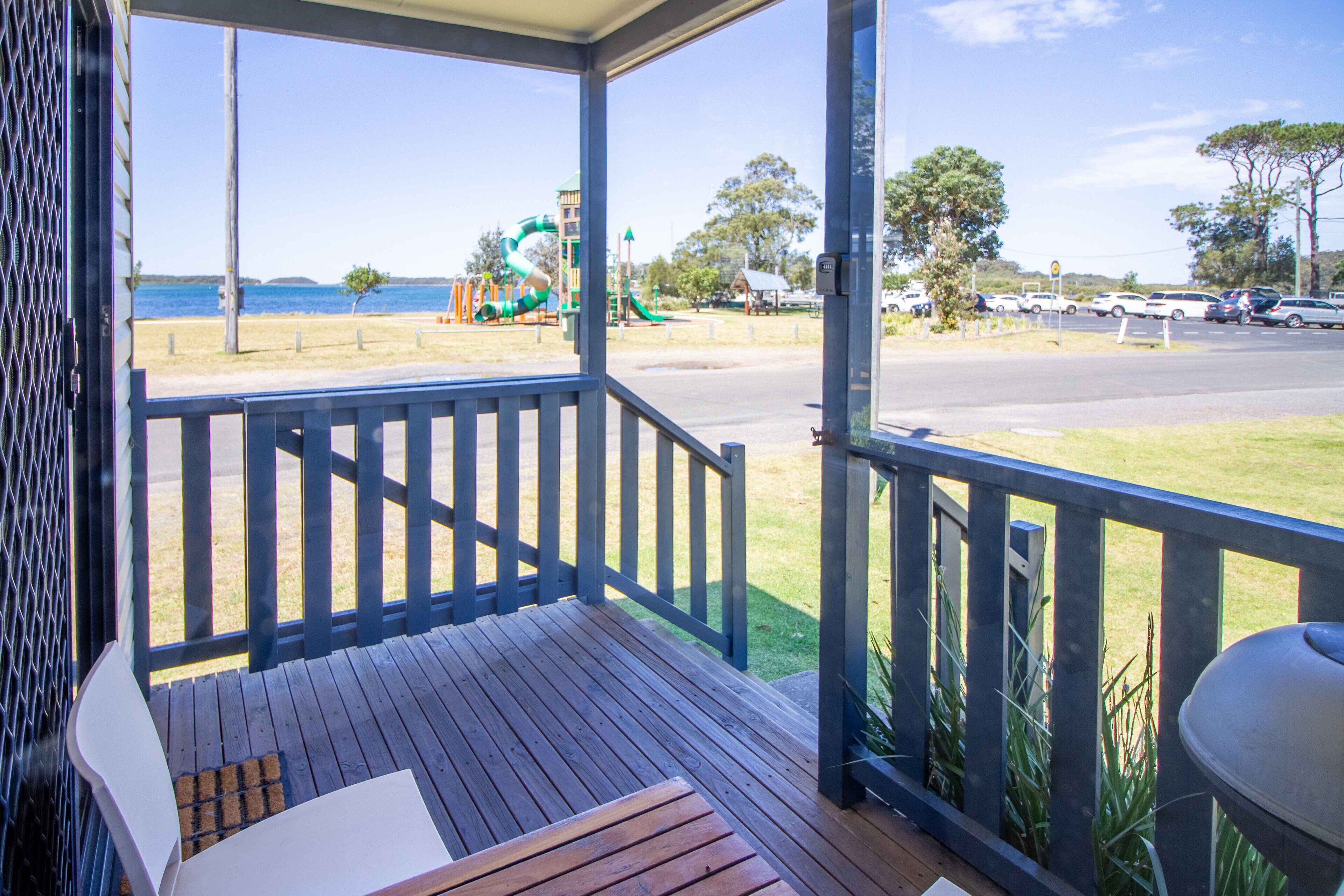 Waterfront Two Bedroom Cabin	 | Balcony view