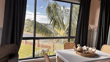 Cabana luxo, 2 quartos | Área de estar