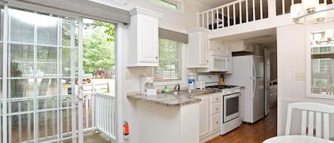 Cottage, 1 Bedroom (Loft, Linens Available) | Private kitchen | Fridge, toaster