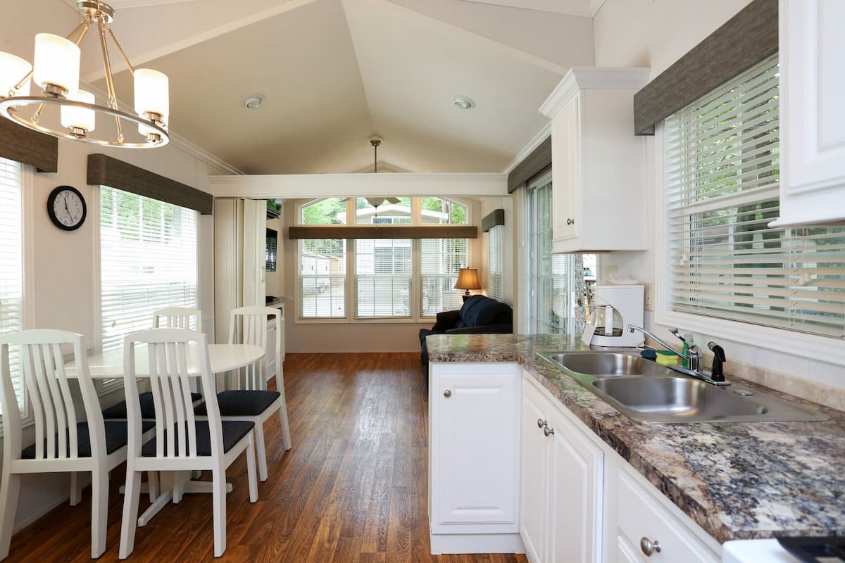Cottage, 1 Bedroom (Loft, Linens Available) | Living area | Flat-screen TV