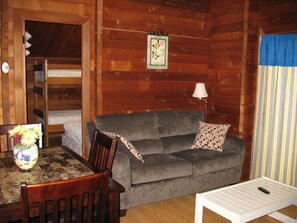 Cabin, Multiple Beds, Non Smoking, Lake View (Linens available) | Living area | TV