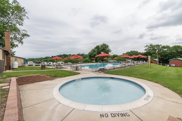 Indoor pool, outdoor pool