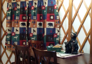 Luxury Tent, Multiple Beds, Non Smoking (Yurt, Pets Permitted) | In-room dining - Mount Vernon RV Campground (Bow)