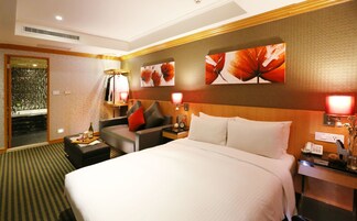 Executive tweepersoonskamer | Donzen dekbedden, een gratis minibar, een bureau