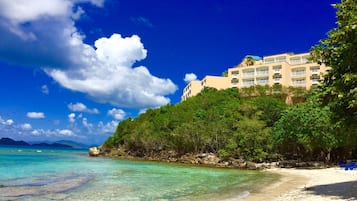 Private beach, white sand, scuba diving, snorkelling