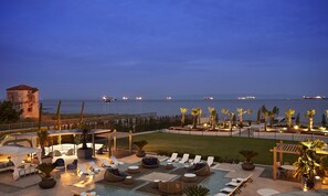 Vue depuis lâhĂ©bergement