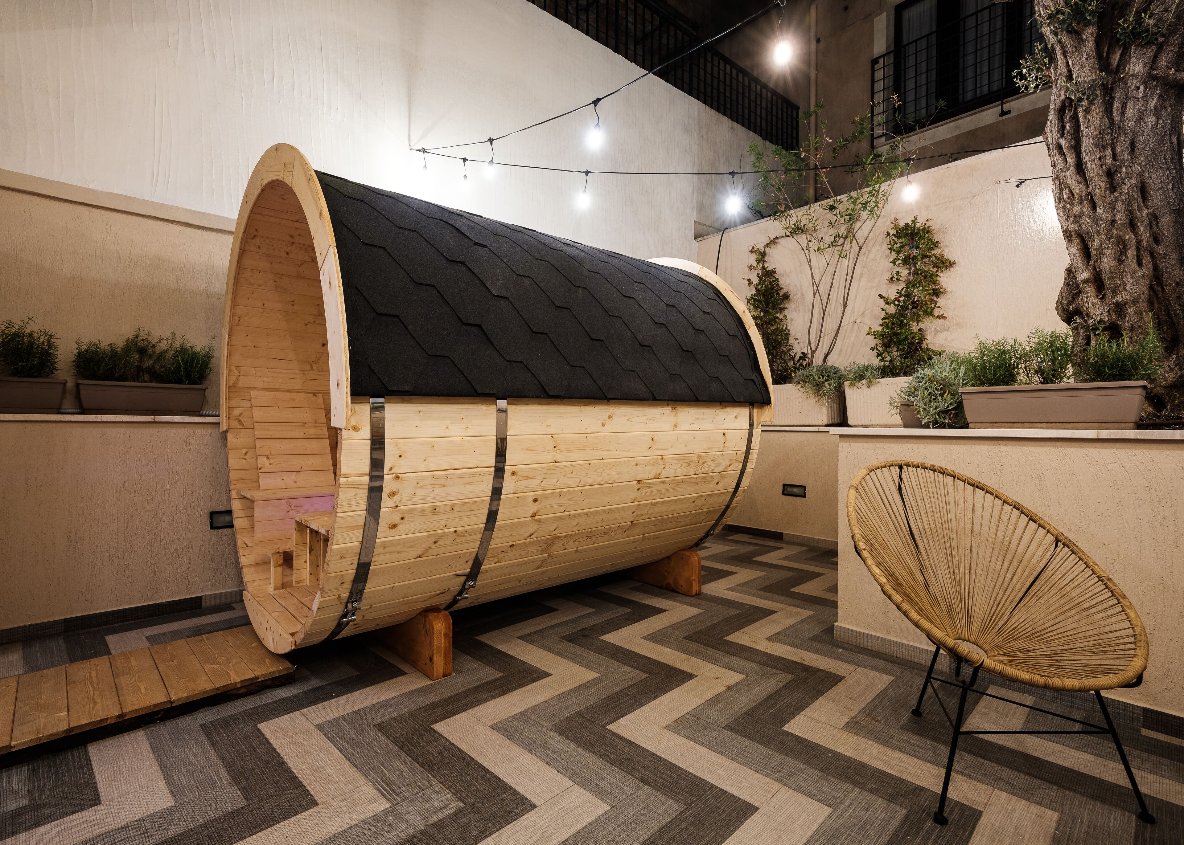 Parihoitohuone(ita), sauna, poreallas, höyrysauna, turkkilainen sauna