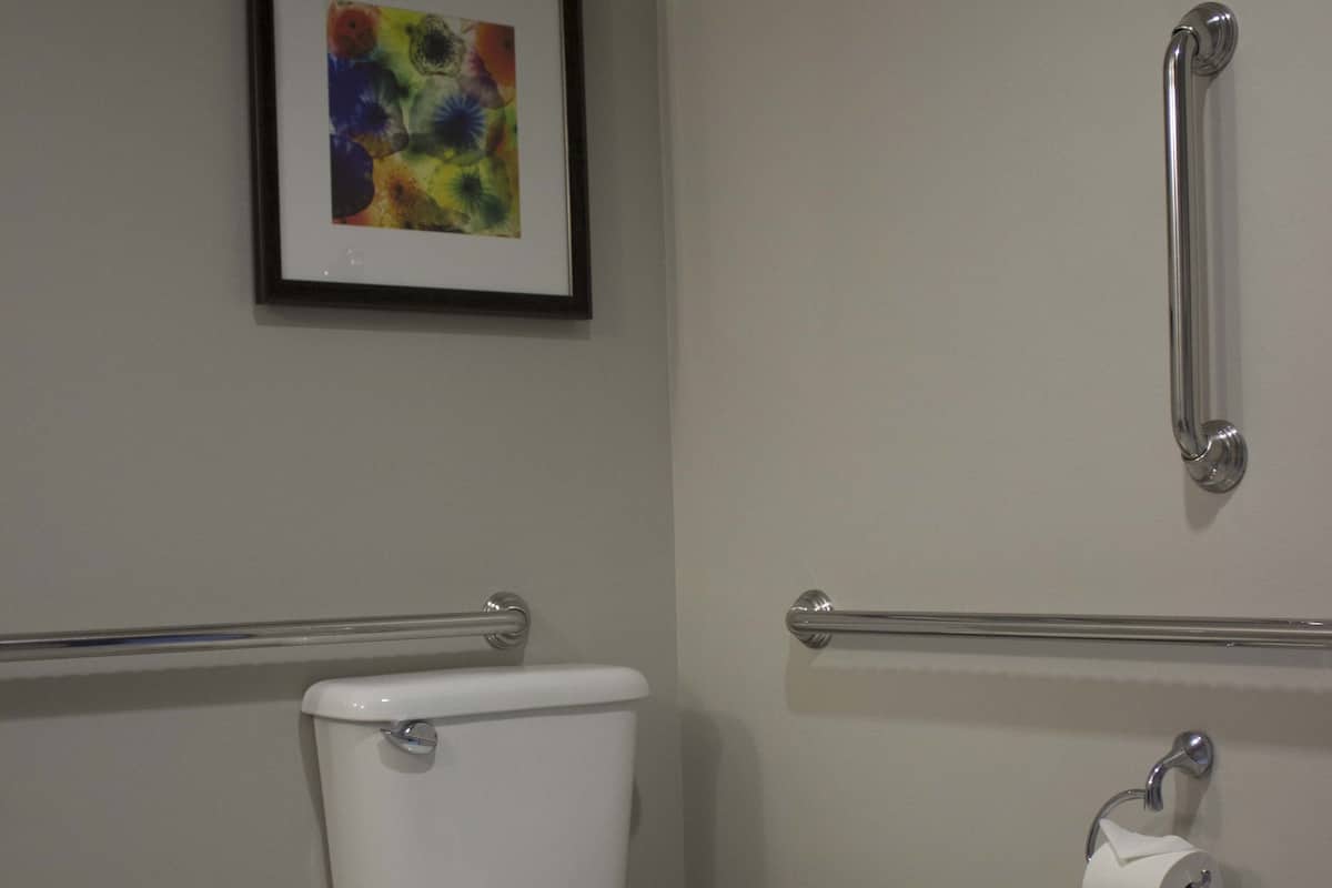 Free toiletries, hair dryer, towels