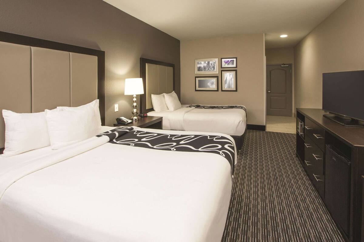 Premium bedding, desk, blackout curtains, iron/ironing board
