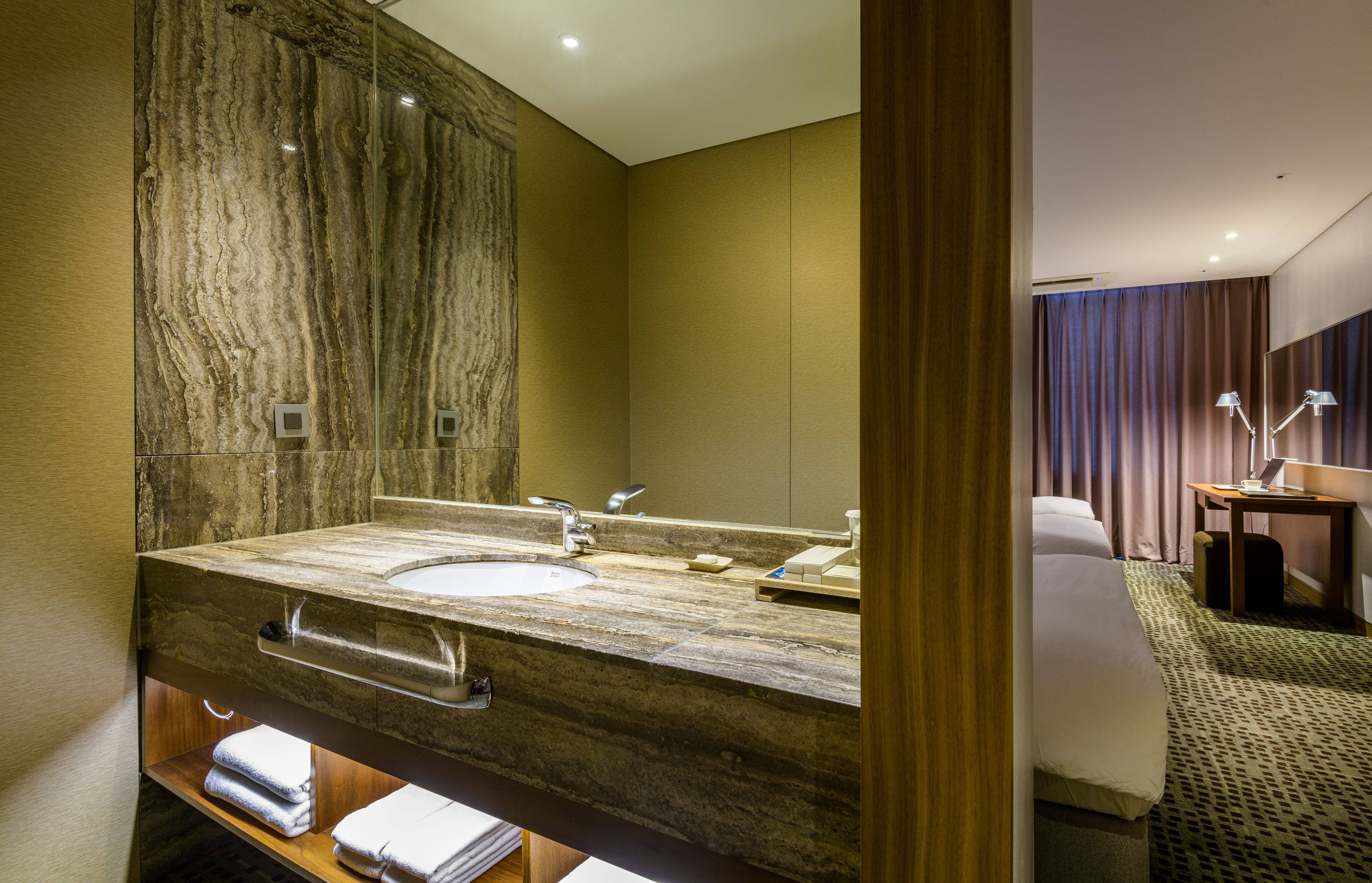 free toiletries, hair dryer, slippers, bidet